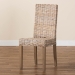 bali & pari Nevina Bohemian Grey Kubu Rattan and Mango Wood Dining Chair - BSOMD-29605/Desy Kubu-Grey Natural-DC