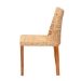 bali & pari Rowen Bohemian Light Honey Kubu Rattan and Mahogany Wood Dining Chair - BSOMD-38034/Nope-Natural-DC