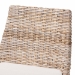 bali & pari Toby Modern Bohemian Grey Kubu Rattan and Rustic Taupe Finished Mahogany Wood Counter Stool - BSOToby-Grey Natural-CS