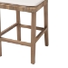 bali & pari Poltak Modern Bohemian Grey Natural Kubu Rattan and Mahogany Wood Counter Stool - BSOPoltak-Grey Natural-CS