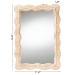 bali & pari Hasana Bohemian Natural Scallop Rattan Accent Wall Mirror - BSOWS089-Natural Rattan Frame-Mirror