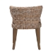 bali & pari Niesha Bohemian Grey Natural Kubu Rattan and Mahogany Wood Dining Chair - BSOMD-39222-Kubu Grey/Natural Rattan-DC