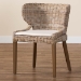 bali & pari Niesha Bohemian Grey Natural Kubu Rattan and Mahogany Wood Dining Chair - BSOMD-39222-Kubu Grey/Natural Rattan-DC