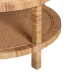 bali & pari Kalimantan Bohemian Light Honey Rattan and Mahogany Wood Coffee Table - BSOKALIMANTAN-Light Honey Round-Rattan-Coffee Table