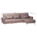 Baxton Studio Lanoma Contemporary Clay Fabric Upholstered Convertible Sleeper Sofa - BSOLanoma-Clay-RFC