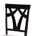 Baxton Studio Sylvia Modern Grey Fabric and Dark Brown Finished Wood 7-Piece Dining Set - BSORH146C-Grey/Dark Brown-7PC Dining Set
