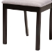 Baxton Studio Sylvia Modern Grey Fabric and Dark Brown Finished Wood 7-Piece Dining Set - BSORH146C-Grey/Dark Brown-7PC Dining Set