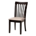 Baxton Studio Bailey Modern Sand Fabric and Dark Brown Finished Wood 5-Piece Dining Set - BSOMaura-Sand/Dark Brown-5PC Dining Set