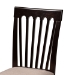 Baxton Studio Bailey Modern Sand Fabric and Dark Brown Finished Wood 5-Piece Dining Set - BSOMaura-Sand/Dark Brown-5PC Dining Set