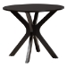 Baxton Studio Norah Modern Sand Fabric and Dark Brown Finished Wood 5-Piece Dining Set - BSONorah-Sand/Dark Brown-5PC Dining Set