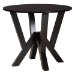 Baxton Studio Elise Modern Sand Fabric and Dark Brown Finished Wood 5-Piece Dining Set - BSOLydie-Sand/Dark Brown-5PC Dining Set