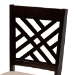 Baxton Studio Elise Modern Sand Fabric and Dark Brown Finished Wood 5-Piece Dining Set - BSOLydie-Sand/Dark Brown-5PC Dining Set