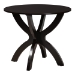 Baxton Studio Edona Modern Sand Fabric and Walnut Brown Finished Wood 5-Piece Dining Set - BSOFelisa-Sand/Dark Brown-5PC Dining Set
