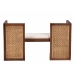 bali & pari Lovina Bohemian Light Honey Rattan and Acacia Wood Accent Bench - BSOLovina-Light Honey/Light Brown Rattan-Bench