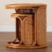 bali & pari Eldon Bohemian Honey Rattan 2-Piece Nesting End Table Set - BSOEldon-Light Honey Rattan-Nesting End Table Set