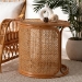 bali & pari Eldon Bohemian Honey Rattan Large End Table - BSOEldon-Light Honey Rattan-Large-ET