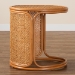 bali & pari Eldon Bohemian Honey Rattan Large End Table - BSOEldon-Light Honey Rattan-Large-ET