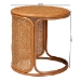 bali & pari Eldon Bohemian Honey Rattan Large End Table - BSOEldon-Light Honey Rattan-Large-ET