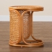 bali & pari Eldon Bohemian Honey Rattan End Table - BSOEldon-Light Honey Rattan-Small-ET