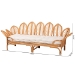 bali & pari Loften Bohemian Light Honey Rattan Daybed - BSOLeaves-Natural Rattan-Daybed with Cushion