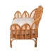 bali & pari Loften Bohemian Light Honey Rattan Daybed - BSOLeaves-Natural Rattan-Daybed with Cushion