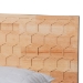 Baxton Studio Hosea Japandi Carved Honeycomb Natural Queen Size 4-Piece Bedroom Set - BSOSW8588-Natural-4PC Queen Bedroom Set