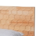Baxton Studio Hosea Japandi Carved Honeycomb Natural King Size 5-Piece Bedroom Set - BSOSW8588-Natural-5PC King Bedroom Set