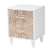 Baxton Studio Louetta Carved Contrasting 3-Piece Bedroom Set - BSOSW8591-White-3PC King Bedroom Set