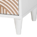 Baxton Studio Louetta Carved Contrasting 3-Piece Bedroom Set - BSOSW8591-White-3PC King Bedroom Set