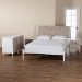 Baxton Studio Louetta Carved Contrasting 4-Piece Bedroom Set - BSOSW8591-White-4PC King Bedroom Set