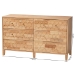 Baxton Studio Hosea Japandi Carved Honeycomb Natural 6-Drawer Dresser - BSOSW8000-61D6D-6DW-Natural-Dresser