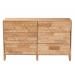 Baxton Studio Hosea Japandi Carved Honeycomb Natural 6-Drawer Dresser - BSOSW8000-61D6D-6DW-Natural-Dresser