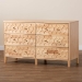 Baxton Studio Hosea Japandi Carved Honeycomb Natural 6-Drawer Dresser - BSOSW8000-61D6D-6DW-Natural-Dresser