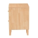 Baxton Studio Hosea Japandi Carved Honeycomb Natural 2-Drawer Nightstand - BSOSW8000-61NS2D-2DW-Natural-Nightstand