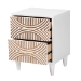 Baxton Studio Louetta Carved Contrasting Nightstand - BSOSW8000-63NS2D-2DW-White-Nightstand