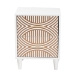 Baxton Studio Louetta Carved Contrasting Nightstand - BSOSW8000-63NS2D-2DW-White-Nightstand