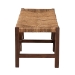 bali & pari Liza Bohemian Natural Seagrass and Wood Accent Bench - BSOLIZZA-Wooden-Bench