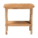 bali & pari Minahasa Bohemian Light Honey Braided Rattan Side Table - BSOMINAHASA-Light Honey Rattan-End Table
