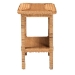 bali & pari Minahasa Bohemian Light Honey Braided Rattan Side Table - BSOMINAHASA-Light Honey Rattan-End Table