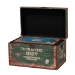 Baxton Studio Sabeen Vintage Parisian Faux Leather and Wood 2-Piece Storage Trunk Set - BSOSJ14306R-Wooden-Ottoman