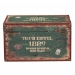 Baxton Studio Sabeen Vintage Parisian Faux Leather and Wood 2-Piece Storage Trunk Set - BSOSJ14306R-Wooden-Ottoman