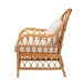 bali & pari Reina Bohemian Light Honey Rattan Arm Chair - BSORegal 2-Light Honey Rattan-CC