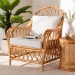 bali & pari Reina Bohemian Light Honey Rattan Arm Chair - BSORegal 2-Light Honey Rattan-CC