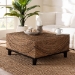 bali & pari Verino Bohemian Natural Seagrass Coffee Table - BSOVerino-Seagrass-CT