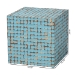 bali & pari Janella Bohemian Sky Blue Coconut Shell and Acacia Wood End Table - BSOJuliette Square-Blue-ET