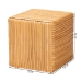bali & pari Karina Bohemian Light Honey Rattan Footstool - BSOKARINA-Wooden/Light Honey Rattan-Stool