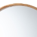 Baxton Studio Tazara Japandi Natural Round Accent Wall Mirror - BSOPF2-Wooden-Mirror