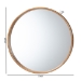 Baxton Studio Tazara Japandi Natural Round Accent Wall Mirror - BSOPF2-Wooden-Mirror