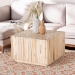 bali & pari Augusta Bohemian Natural Teak Wood Coffee Table with Unique Repurposed Wood Logs - BSOAugusta-Wooden-CT