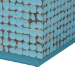bali & pari Nitza Bohemian Blue Coconut Shell and Acacia Wood Coffee Table - BSOPiedras-Blue Coconut Tiled-CT